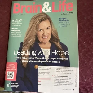 BRAIN & LIFE MAGAZINE April May 2025 Label Cut Out - Picture 1 of 2