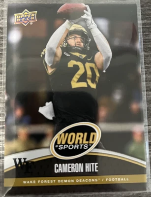 2025 World of Sports Vol 1 Cameron Hite - Wake Forest Demon Deacons #278 base - Image 1 of 2