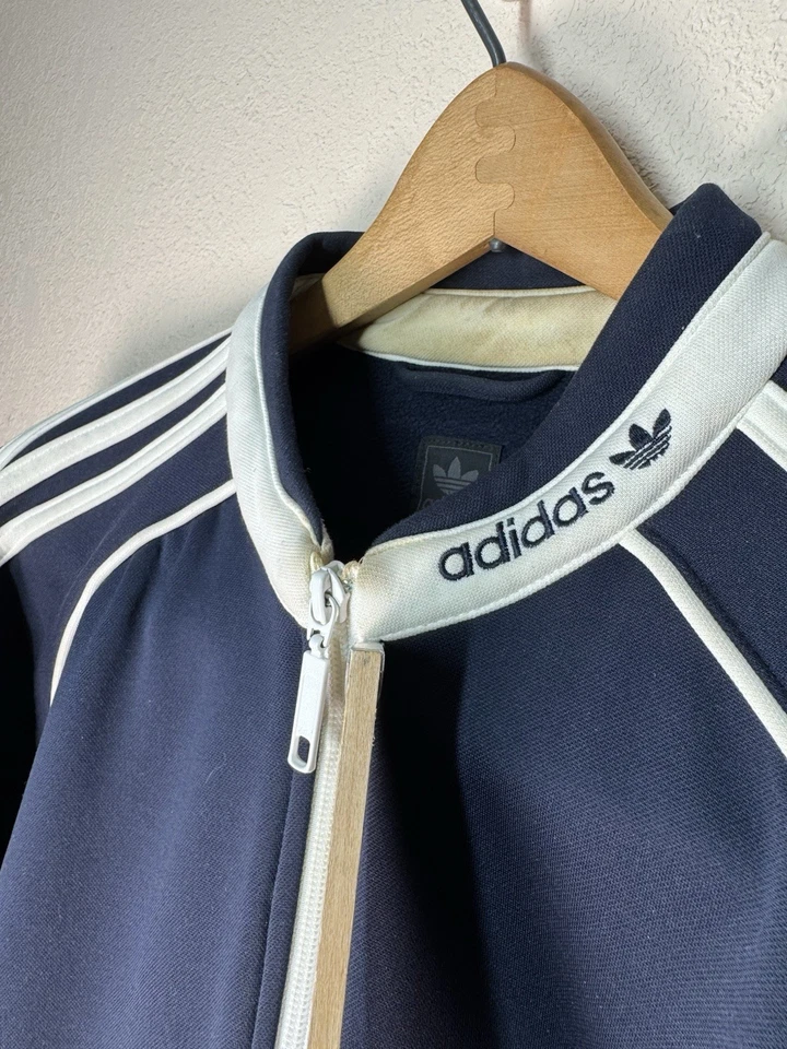Chaqueta de Pista Adidas Originales Seefeld Azul Marino Rayas Blancas (Mujer XL) Foto 1 de 4