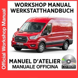 FORD TRANSIT 2019 2.2L MANUALE OFFICINA SERVIZIO DVD RIPARAZIONE PDF INGLESE - Foto 1 di 5