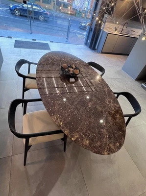 Casamania & Horm Barbara Oval Dining Table & Velasca Dining Chairs - EX-DISPLAY - Image 1 of 4