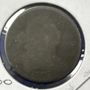 1807 drapierte Büste großer Cent ~ großer Bruchteil - Bild 1 von 2