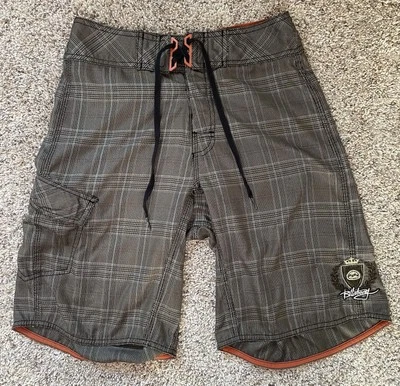 Traje de baño Billabong Boardshorts para hombre talla 28 marrón a cuadros  Foto 1 de 4