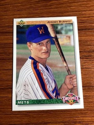 1992 Upper Deck Jeromy Burnitz RC Mets #65 - Image 1 of 2