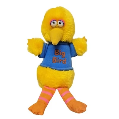 Juguete de peluche vintage Hasbro Softies BIG BIRD 10" CALLE SÉSAMO AÑOS 80  Foto 1 de 4