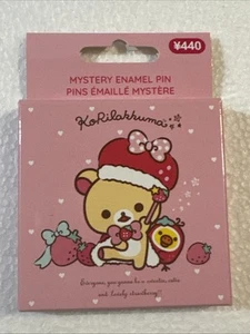 KORILAKKUMA - Enamel Pin - STRAWBERRY QUEEN - san-x - AQI - Never Used  OPEN BOX - Picture 1 of 4