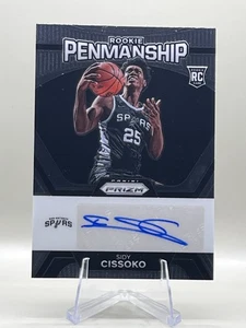 2023-24 Panini Prizm #RP-CIS Sidy Cissoko Rookie Penmanship San Antonio Spurs - Bild 1 von 2