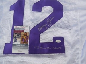 Camiseta firmada por Warren Rabb LSU Tigers talla XL con 58 campeones nacionales certificado de autenticidad JSA  - Imagen 1 de 3