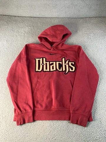 Arizona Diamondbacks Hoodie Nike Center Check Swoosh Red MLB Baseball Medium Cover