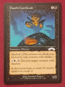 Magic The Gathering EXODUS DAUTHI CUTTHROAT black card MTG - Picture 1 of 2