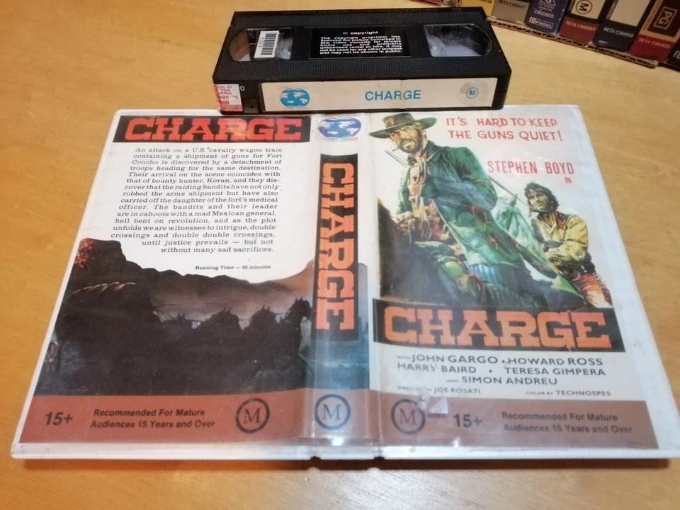 CHARGE (1973) - Rare Australian International Video House Vhs - GIALLO WESTERN - Image 1 of 1