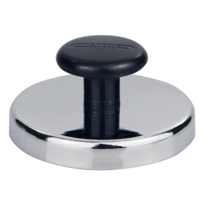 Tifler strong magnet with handle, round, chrome trim, up to 43 kg Ø 81 mm round magnet