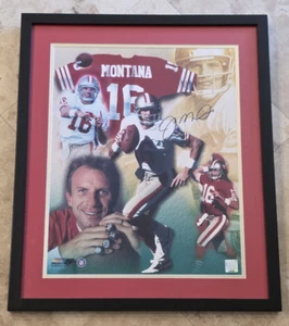 JOE MONTANA Signed Framed 16x20 Photo-HALL OF FAME-SAN FRANCISCO 49ers-PSA - Picture 1 of 9