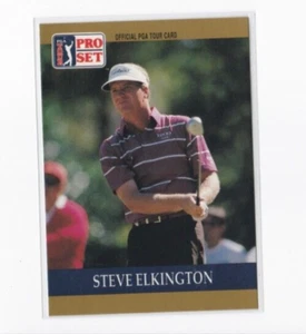 STEVE ELKINGTON 1990 PRO SET OFFICIAL PGA TOUR GOLF CARD-SHIPS FREE - Picture 1 of 24