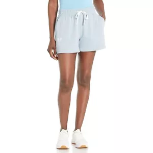 Under Armour Women's Rival Terry Shorts Baby Blue Sz M NEW UA Athletic Short - Picture 1 of 3