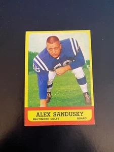 1963 TOPPS FOOTBALL #6 ALEX SANDUSKY!! $1 SHIPPING!! - Picture 1 of 2