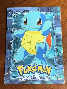 Pokemon The First Movie 1999 Topps #E7 Squirtle Black Logo C - Imagen 1 de 2