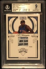 2009-2010 Al Harrington National Treasures Laundry Tag 2/2 Ebay 1/1 Knicks BGS 9