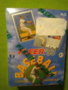 1993 Fleer Baseball Serie 1 versiegelte Schachtel, 36 Stück ungeöffnete Packungen. - Bild 1 von 6