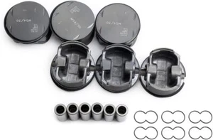 6x Pistons & Rings Set STD For BMW 330i 530i X5 Z4 E46 E53 E60 E85 M54B30 3.0 - Picture 1 of 6