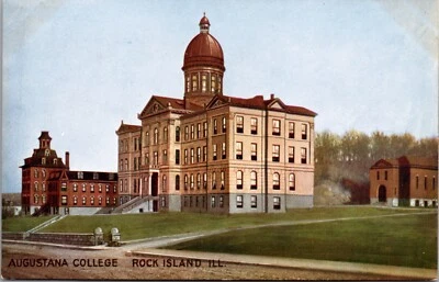 Postcard Augustana College in Rock Island, Illinois - Image 1 of 2