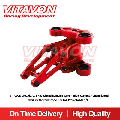 Vitavon Redesigned Damping System Triple Clamp&Front Bulkhead For Losi Promoto - Image 1 of 4