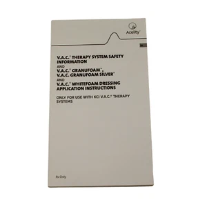 V.A.C Therapy System Safety Information And V.A.C Granufoam Instruction Book - Bild 1 von 2