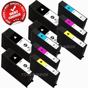 10 Pack 100XL Ink Cartridge For Lexmark S301 S305 S405 S505 S605 S815 S816 - Picture 1 of 5