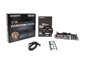GIGABYTE GA-F2A68HM-DS2H AMD A68H Socket FM2+ SATA 6Gb/s mATX Motherboard - Picture 1 of 4