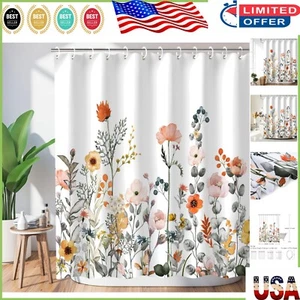 Elegant Floral 72'' W x 72'' H Shower Curtain - Modern, Machine Washable Design - Picture 1 of 9