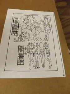 SuperFriends 1971-60's Apx 44 x pages Model Sheets Xerox Wonder Woman - Picture 1 of 3
