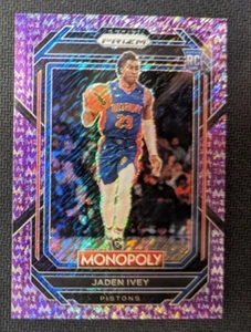 Novato paralelo Jaden Ivey 2022-23 Panini Prizm monopolio dinero púrpura 27/50 #26 - Imagen 1 de 2