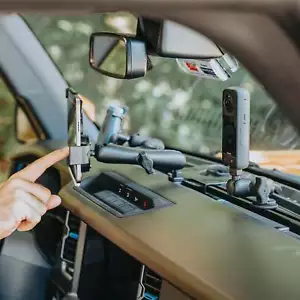 RAM Tough Track Phone/Camera Dash Mount w/1" Balls, for 2021-2024 Ford Bronco - Picture 1 of 11