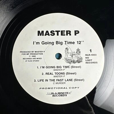 Master P - I'm Going Big Time - PROMO 1992 MEGA RARE RAP ! ONLY COPY AVAILABLE! Foto 1 de 4