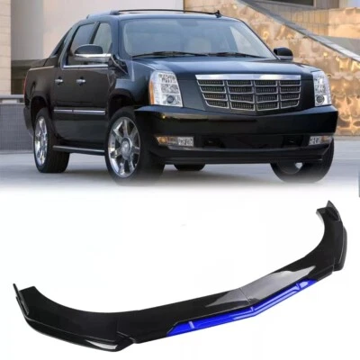 Black/ Blue Front Bumper Lip Spoiler Splitter For Cadillac Escalade 2022-2024 Foto 1 de 4