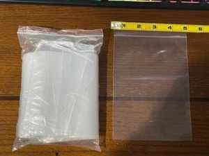 100 Clear Plastic 3.5"x7.0" 1MIL ziplock Re-closable PolySeal Bags Coins/Jewelry - Picture 1 of 3