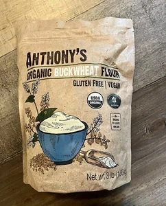 Anthony's Bio Buchweizenmehl, 3 Pfund, in den USA angebaut, glutenfrei, vegan - Bild 1 von 3