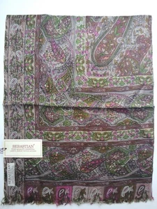 100% Seide Schal Halstuch Fine Art of Handmade Ölgemälde  - Bild 1 von 9