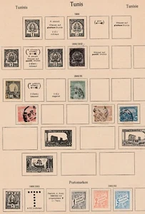 TUNISIA 1888-1926 on pages Inc BOB Used and mint hinged - Picture 1 of 2