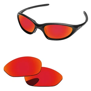 Lentes de repuesto polarizadas espejo rojo fuego Lenslog para Oakley Twenty XX 2000 - Imagen 1 de 6