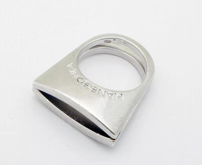 Anel modernista de prata esterlina PIANEGONDA Itália tamanho 7,75 - Imagem 1 de 4