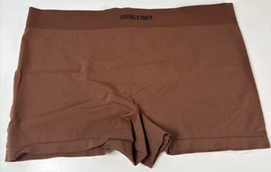 Savage X Fenty Womens Seamless Boy Short Panty Brown Size 2XL - Picture 1 of 11