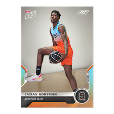 Jazian Gortman - 2021 Overtime Elite TOPPS NOW Debut Card D-9 RC South Carolina