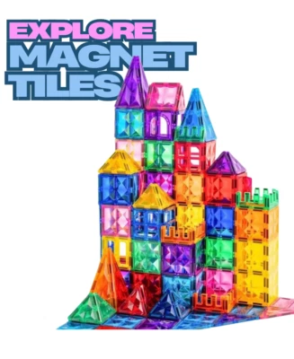 Magnetic Building Toy Set Magnet Tiles - Original - STEAM Magna, Award-Winning - Image 1 of 4