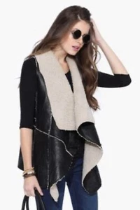 Chaleco Jones New York Signature para mujer negro gris imitación piel talla M Preowd - Imagen 1 de 11