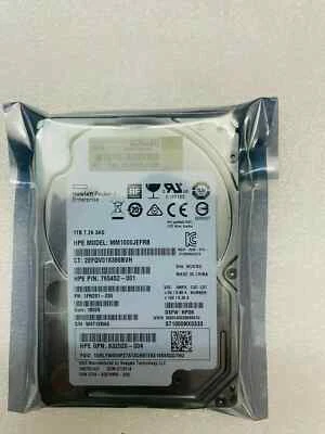 HP 1TB MM1000JEFRB / ST1000NX0333 7.2K Rpm Sas 2.5" 765452-001 1FN201-035 - Image 1 of 4