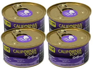 Ambientador California Scents paquete de 4 ambientadores para automóvil (Monterey Vanilla) - Imagen 1 de 1