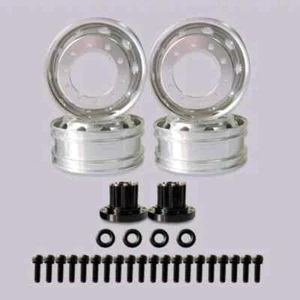 Metal Back Narrow Wheel Hub for 1/14 Tamiya RC Truck Scania MAN Benz Volvo - Picture 1 of 7