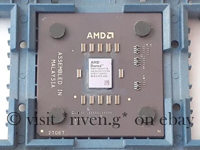 AMD DURON 1100 Mhz SOCKET 462 CPU@MORGAN CORE@FULLY TESTED WORKING@DHD1100AMT1B - Image 1 of 4