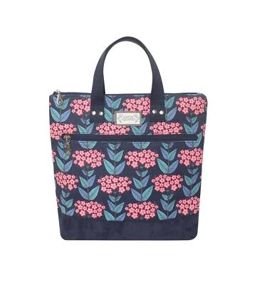 Earth Squared - Herbst Patchwork Rucksack - Navy & Pink - 36x36x12cms